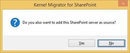 Add the SharePoint as Source