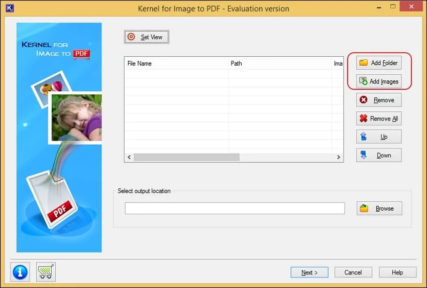 There are two options Add Folder and Add Images to upload specific image or bulk image in the folder to convert