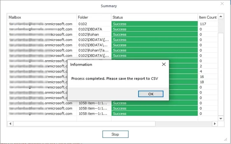  You can also save the report in CSV format