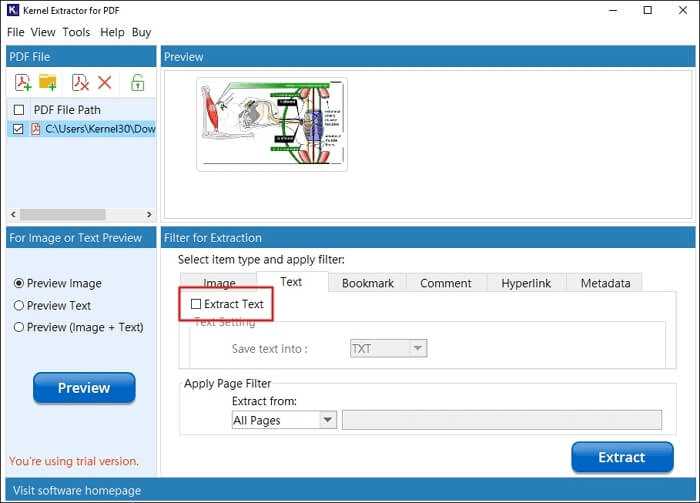 Extract other PDF elements