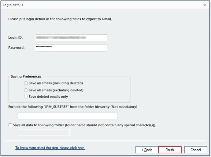 You can even select Saving Preferences as per requirements