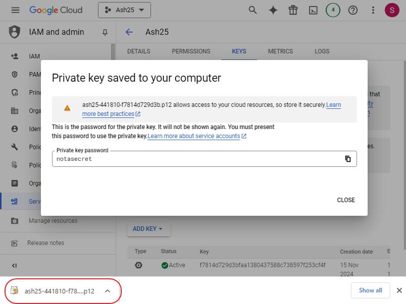 Add the P12 File path in Kernel Tool